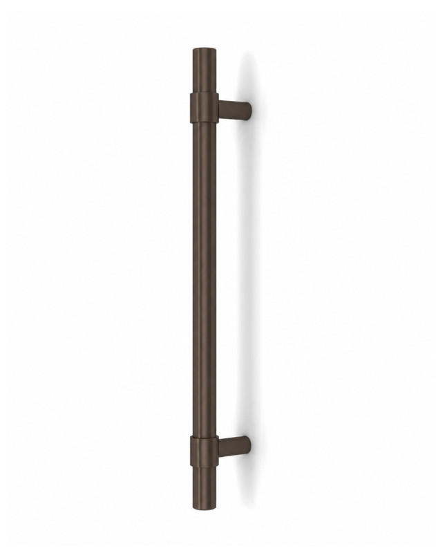 Pro-Line Floating Neck Series: Ladder Pull Handle - Back-to-Back, Bronze Powder Coated Finish, 304 Grade Stainless Steel Alloy