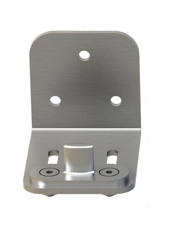 Adjustable Wall Mounted Floor Guide - 02, Brushed Satin US32D/630 Finish, 304 Grade Stainless Steel Alloy