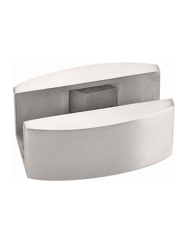 Floor Guide for Glass Doors - 05, Brushed Satin US32D/630 Finish, 304 Grade Stainless Steel Alloy