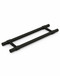 Pro-Line Collar Mounted Series: Ladder Pull Handle - Back-to-Back, Matte Black Powder Coated Finish, 304 Grade Stainless Steel Alloy