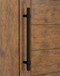Pro-Line Collar Mounted Series: Ladder Pull Handle - Back-to-Back, Matte Black Powder Coated Finish, 304 Grade Stainless Steel Alloy