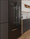 Refrigerator and Appliance: 1" x 1" Square Ladder Pull Handle, Polished US32/629 Finish, 304 Grade Stainless Steel Alloy