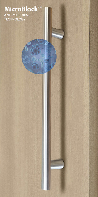 Anti-microbial - Ladder Pull Handle - Brushed Satin