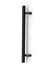 Pro-Line Series: Pro-Line Series: PostMount Offset Pull Handle - Back-to-Back, Oil Rubbed Bronze Finish, 316 Exterior Grade Stainless Steel Alloy