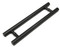 Ladder Pull Handle - Back-to-Back (Black Powder Stainless Steel Finish)