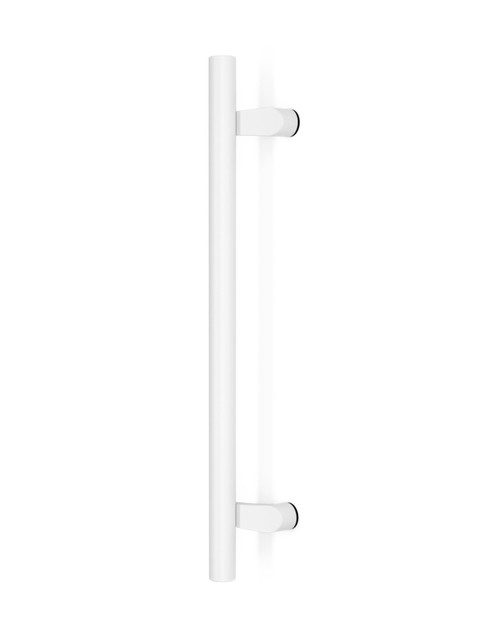 Pull Handle Post Post Mount Offset SS316 Pull Handle - White Powder Coated