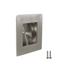 Side view Square Flush Handle  with Concealed Fixing for Wood doors (Brushed Satin Stainless Steel Finish)