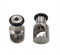 Door Stoppers for barn door hardware, Brushed Satin