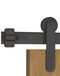 Torch - WF Series, Flat Track Barn Door Hardware Kit, Matte Black Powder Coated Finish, 304 Grade Stainless Steel Alloy