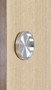 Round Handle Back-to-Back - 2.5" Diameter - For Wood and Glass Doors (Polished Stainless Steel Finish)