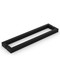 1.5" x 1" Rectangular Pull Handle - Back-to-Back (Matte Black Powder Coated Stainless Steel Finish)