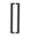 1.5" x 1" Rectangular Pull Handle - Back-to-Back (Matte Black Powder Coated Stainless Steel Finish)