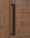 1.5" x 1" Rectangular Pull Handle - Back-to-Back (Matte Black Powder Coated Stainless Steel Finish)