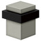 Square Floor Mount Door Stop 03, Brushed Satin Stainless Steel