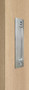 Flush Plate - Door Handle for Wood doors (Brushed Satin Stainless Steel Finish)