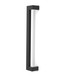 Pro-Line Series: 45º Offset 1.5" x 1" Rectangular Pull Handle - Back-to-Back, Matte Black Finish, 316 Exterior Grade Stainless Steel Alloy