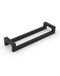 Pro-Line Series: 45º Offset 1.5" x 1" Rectangular Pull Handle - Back-to-Back, Matte Black Finish, 316 Exterior Grade Stainless Steel Alloy