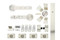 Packaged Parts:  Torch - GF Series, Flat Track Barn Door Hardware Kit, Brushed Satin US32D/630 Finish, 304 Grade Stainless Steel Alloy
