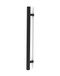 1" x 1" Square Ladder Pull Handle - Back-to-Back (Black Powder Stainless Steel Finish)