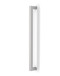 1" x 1" Square  Pull Handle - Back-to-Back  (Brushed Satin Stainless Steel Finish)