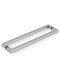 1" x 1" Square  Pull Handle - Back-to-Back  (Brushed Satin Stainless Steel Finish)
