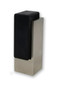 Tall Square Door Stop 04 , Brushed Satin Stainless Steel