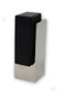 Tall Square Door Stop 04 , Polished Stainless Steel