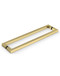 Product Image 1" x 1" Square  Pull Handle - Back-to-Back (Satin Brass Stainless Steel Finish)