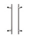 Product Image Pro-Line Series: 45º Offset Ladder Pull Handle - Back-to-Back, Brushed Satin US32D/630 Finish, 316 Exterior Grade Stainless Steel Alloy
