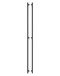 84 inch Ladder Pull Handle with 3-hole mounting - Back-to-Back (Matte Black Powder Coated Stainless Steel Finish)