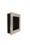 One-Sided 2.95" Pressure Fit Recess Pull Handle, Snap-In, for Wood Doors - Square (Brushed Satin Stainless Steel)