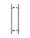 Pro-Line Collar Mounted Series: Ladder Pull Handle - Back-to-Back, Brushed Satin US32D/630 Finish, 304 Grade Stainless Steel Alloy
