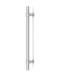 Pro-Line Collar Mounted Series: Ladder Pull Handle - Back-to-Back, Brushed Satin US32D/630 Finish, 304 Grade Stainless Steel Alloy