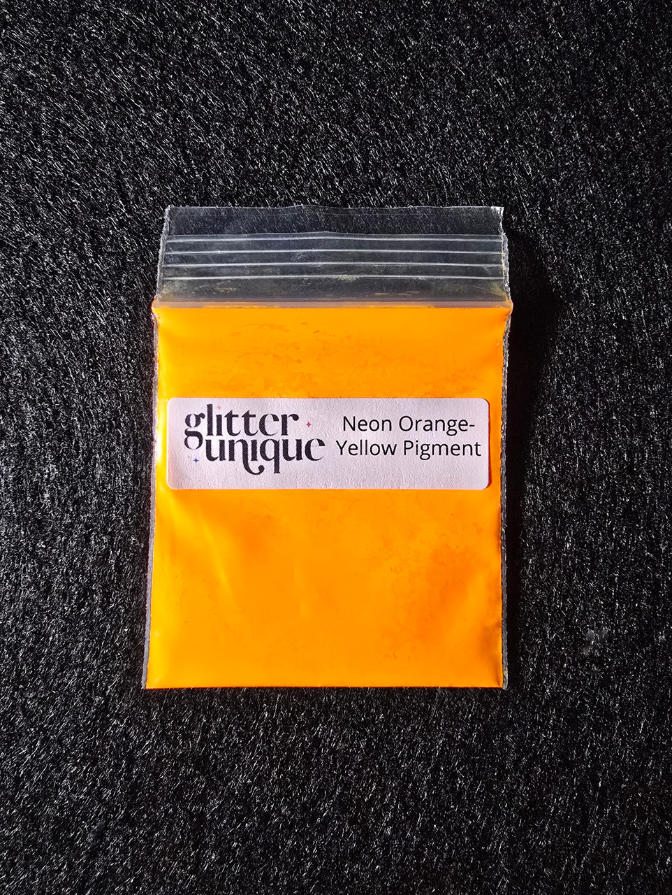 Neon Orange-Yellow Pigment | Glitter Unique