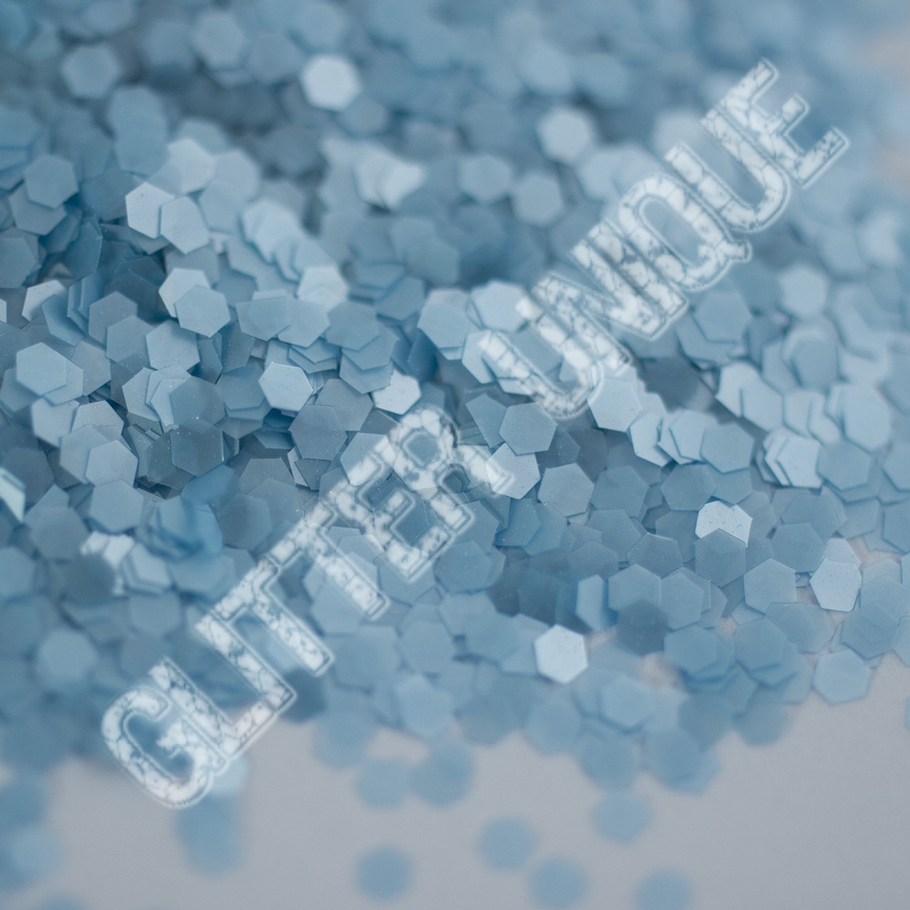 Matte Baby Blue Hex .062 | Glitter Unique