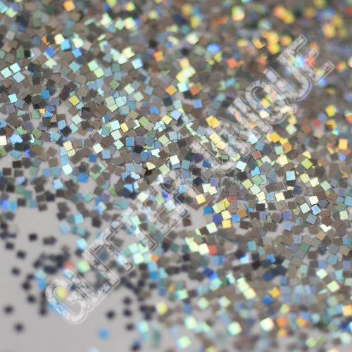 Silver Holo Square .025