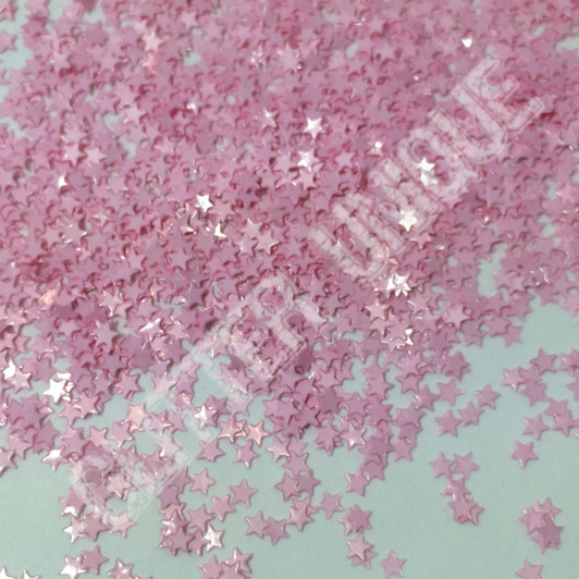 Matte Cotton Candy Pink Stars - MINI