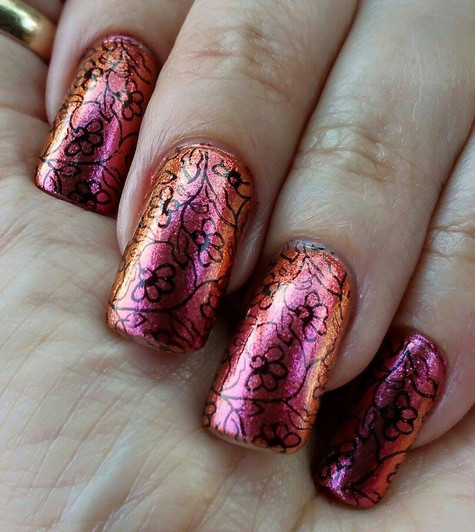 Mauve/Red/Orange/Yellow Chameleon Pigment