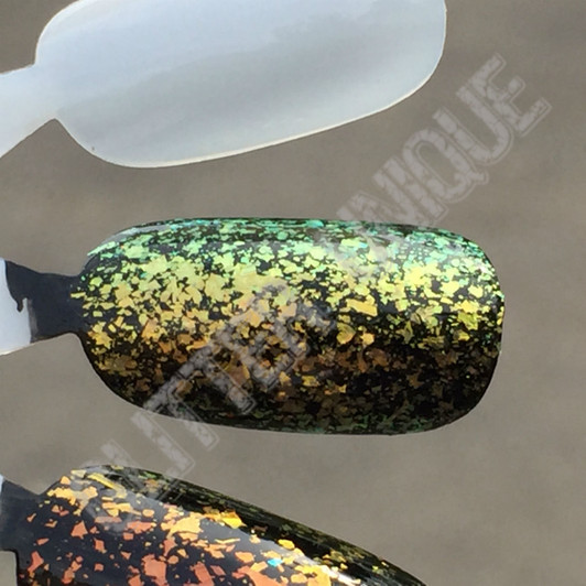 Gold-Green Crystal Chameleon Flakes