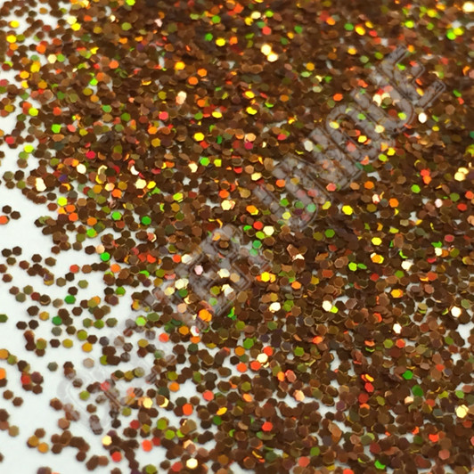 Copper Holo Hex .015