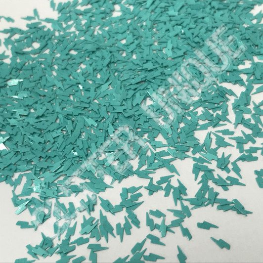 Matte Blue Lagoon Lightning Bolts