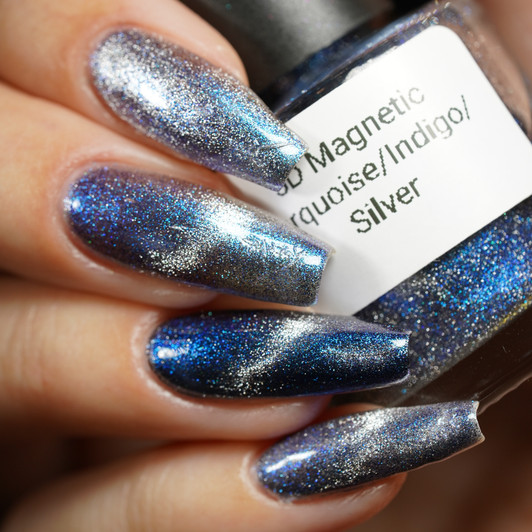 5D Magnetic Pigment - Turquoise/Indigo/Silver