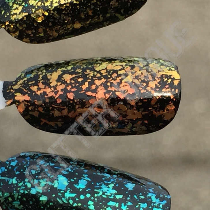 Orange-Gold Crystal Chameleon Flakes