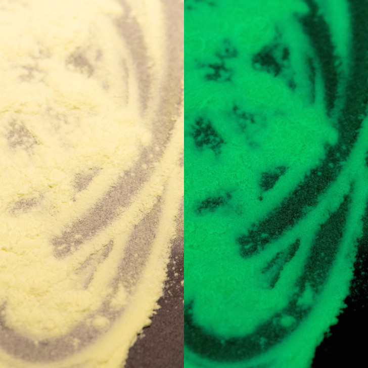 Glow in the Dark Pigment - Yellow Glows Green