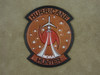 NOAA HURRICANE HUNTER Banner Patch, Classic Embossed Leather Vintage color
