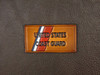  US Coast Guard Racing Stripe patch, Classic Embossed Leather, Officially Licensed 