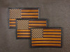 US FLAG  Classic Embossed Browntone Leather  90's version