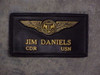 NAVAL AVIATION OBSERVER Nametag , 2 Lines of Text CLASSIC EMBOSSED