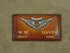 USMC Combat Aircrew Nametag  1 Line of Text,  Classic Embossed