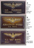 USMC Combat Aircrew Nametag  2 Lines of Text,  Classic Embossed